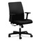 HON Ignition Series 17 in. to 21.5 in. Seat Height Fabric Low-Back Task Chair - Black